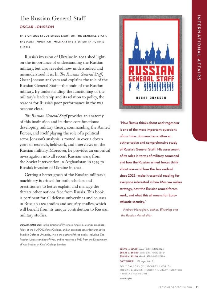 Georgetown University Press Fall Book Catalog Weekly Ad January 1 - December 31, 2026