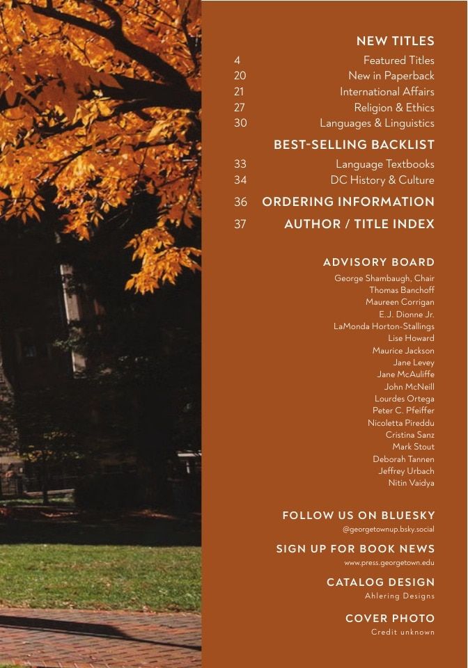 Georgetown University Press Fall Book Catalog Weekly Ad January 1 - December 31, 2026