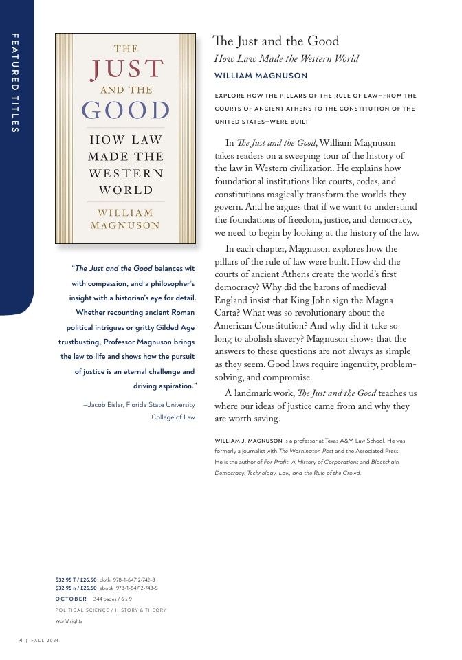 Georgetown University Press Fall Book Catalog Weekly Ad January 1 - December 31, 2026