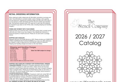 The Stencil Company Quilting Stencils Catalog Weekly Ad January 1, 2026 - December 31, 2027
