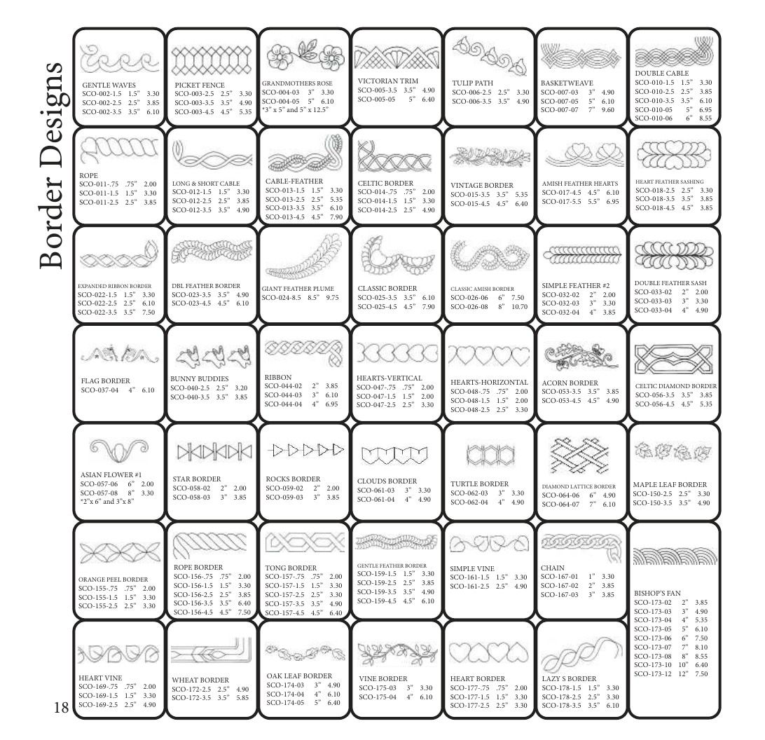 The Stencil Company Quilting Stencils Catalog Weekly Ad January 1, 2026 - December 31, 2027