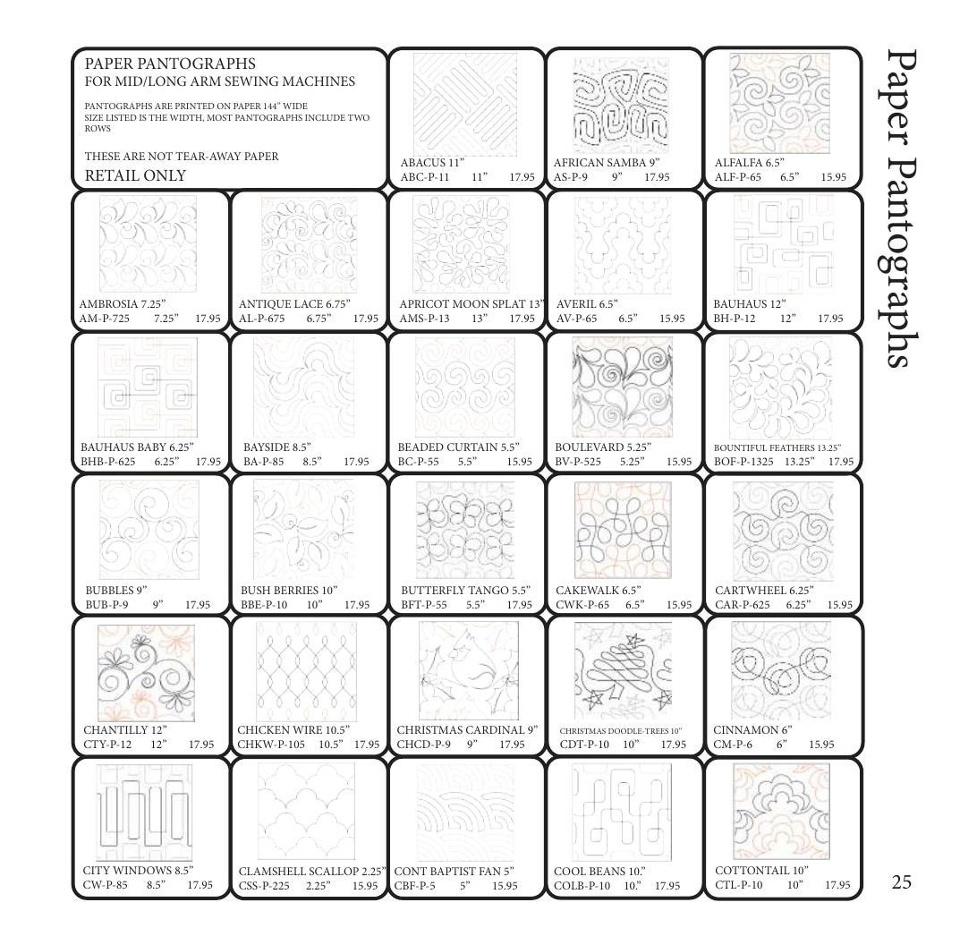 The Stencil Company Quilting Stencils Catalog Weekly Ad January 1, 2026 - December 31, 2027