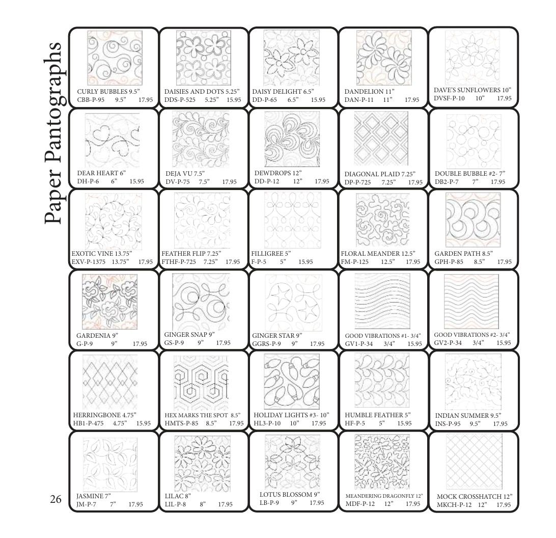 The Stencil Company Quilting Stencils Catalog Weekly Ad January 1, 2026 - December 31, 2027
