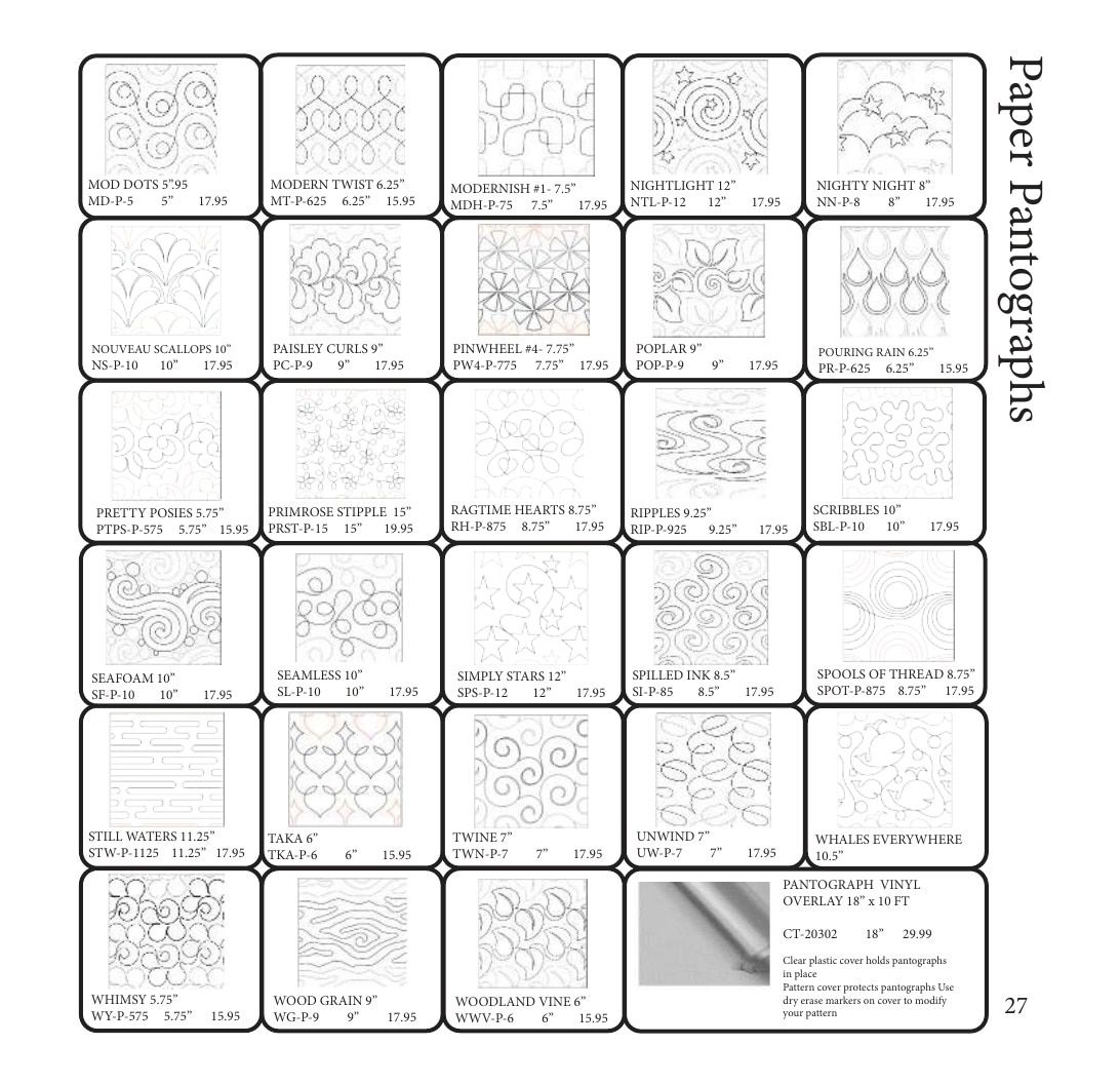The Stencil Company Quilting Stencils Catalog Weekly Ad January 1, 2026 - December 31, 2027