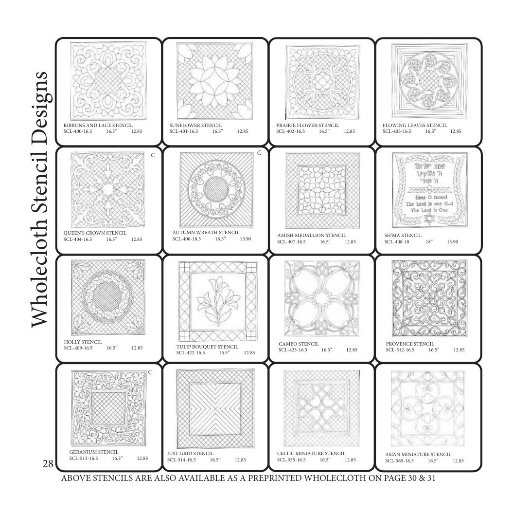 The Stencil Company Quilting Stencils Catalog Weekly Ad January 1, 2026 - December 31, 2027