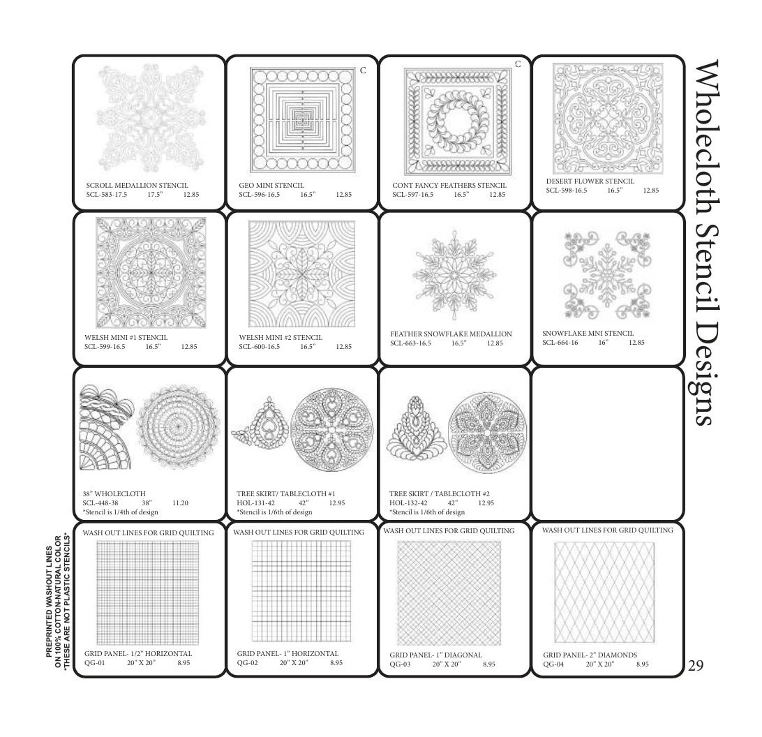 The Stencil Company Quilting Stencils Catalog Weekly Ad January 1, 2026 - December 31, 2027