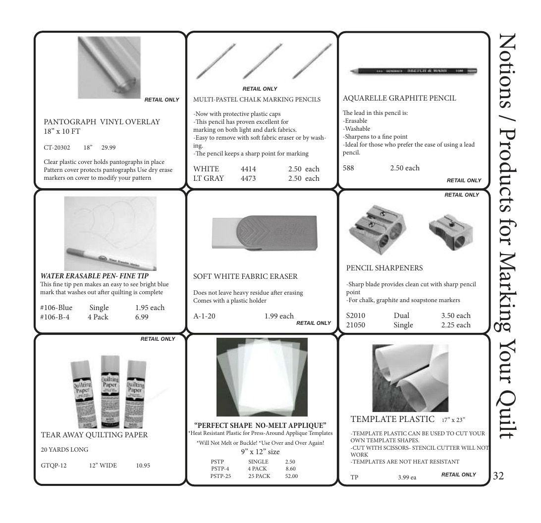 The Stencil Company Quilting Stencils Catalog Weekly Ad January 1, 2026 - December 31, 2027