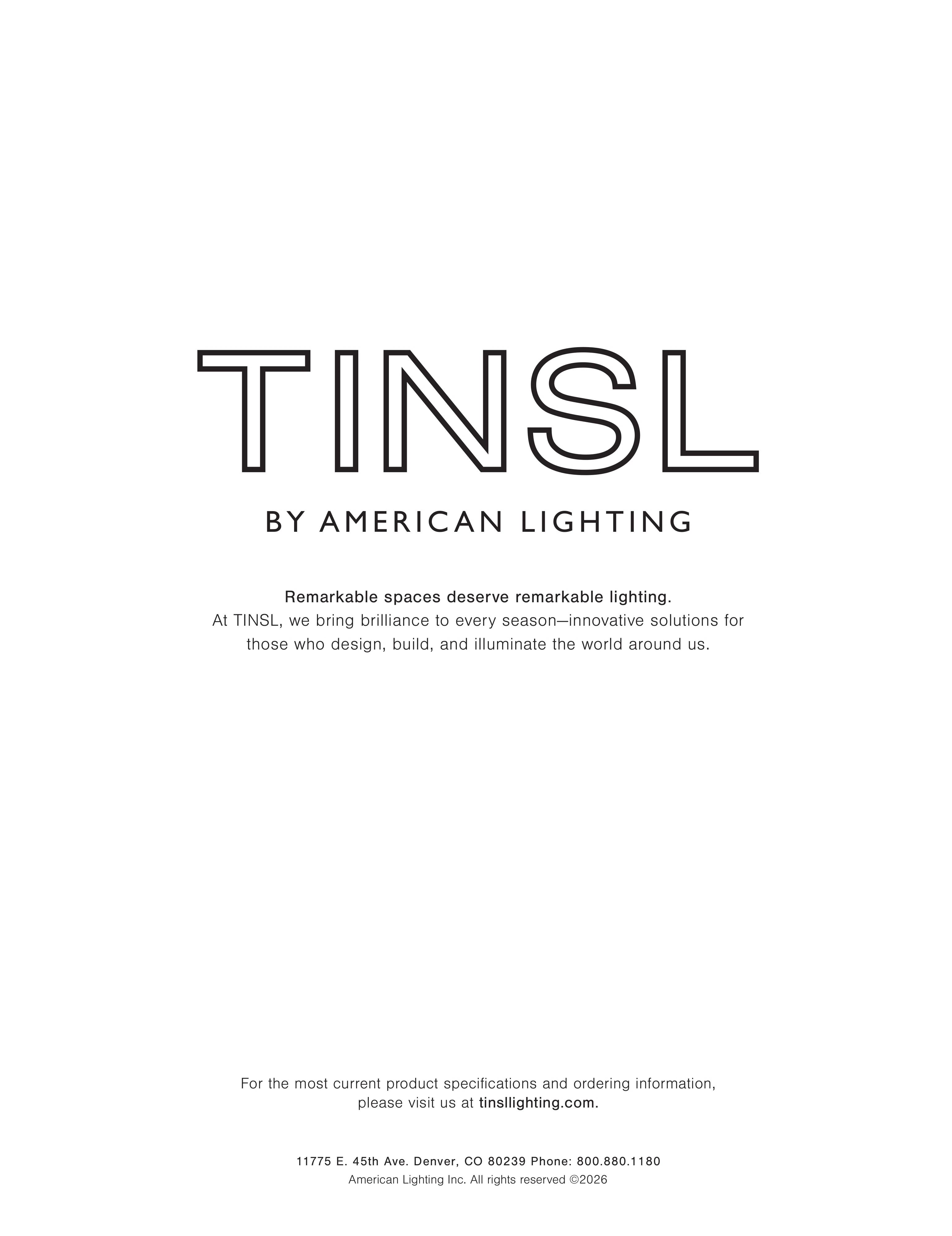 TINSL Seasonal Lighting Catalog Weekly Ad January 1 - December 31, 2026