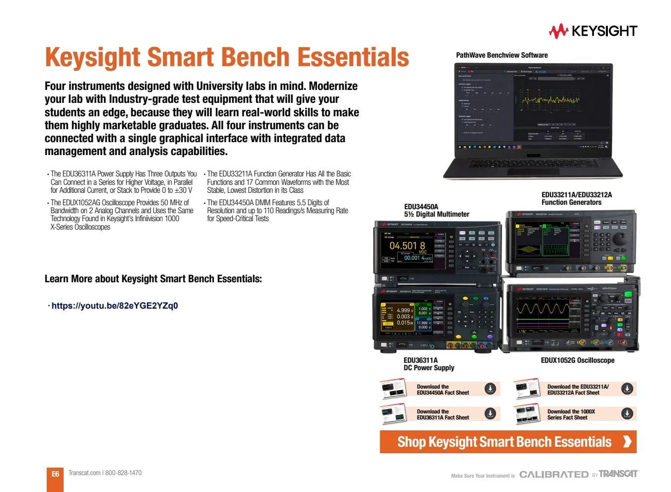 Transcat Test and Measurement Catalog Weekly Ad January 1 - December 31, 2026