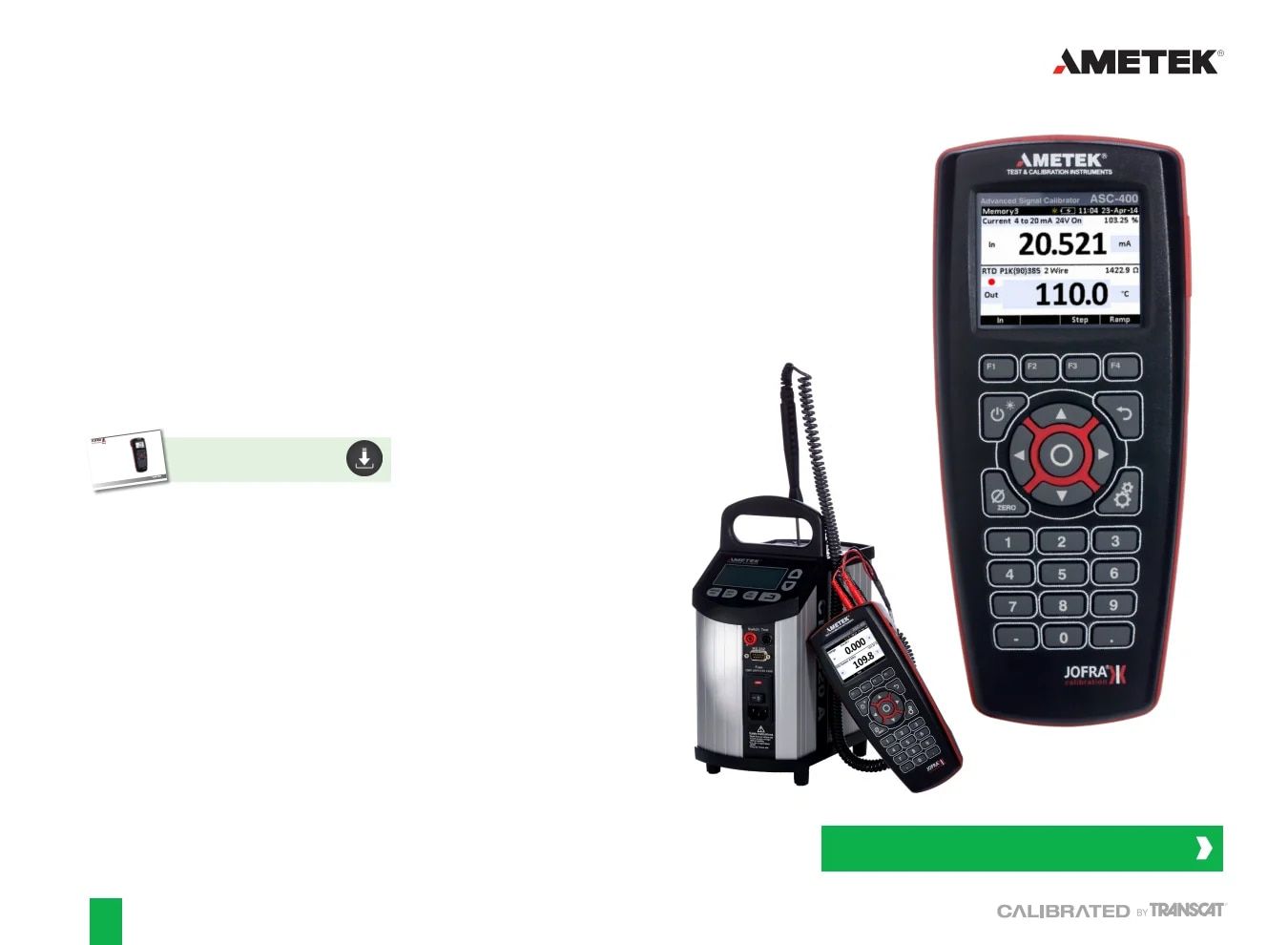 Transcat Test and Measurement Catalog Weekly Ad January 1 - December 31, 2026