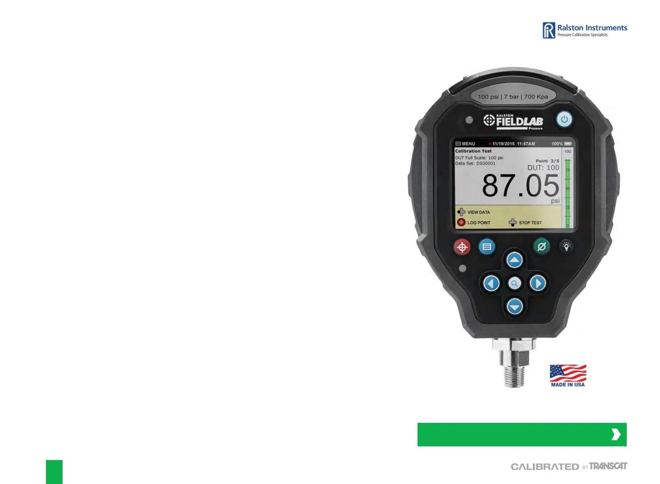 Transcat Test and Measurement Catalog Weekly Ad January 1 - December 31, 2026
