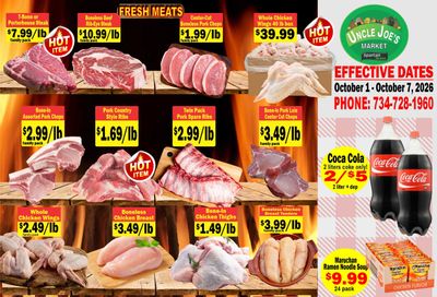Uncle Joe's Market Weekly Ad October 1 - 7, 2026