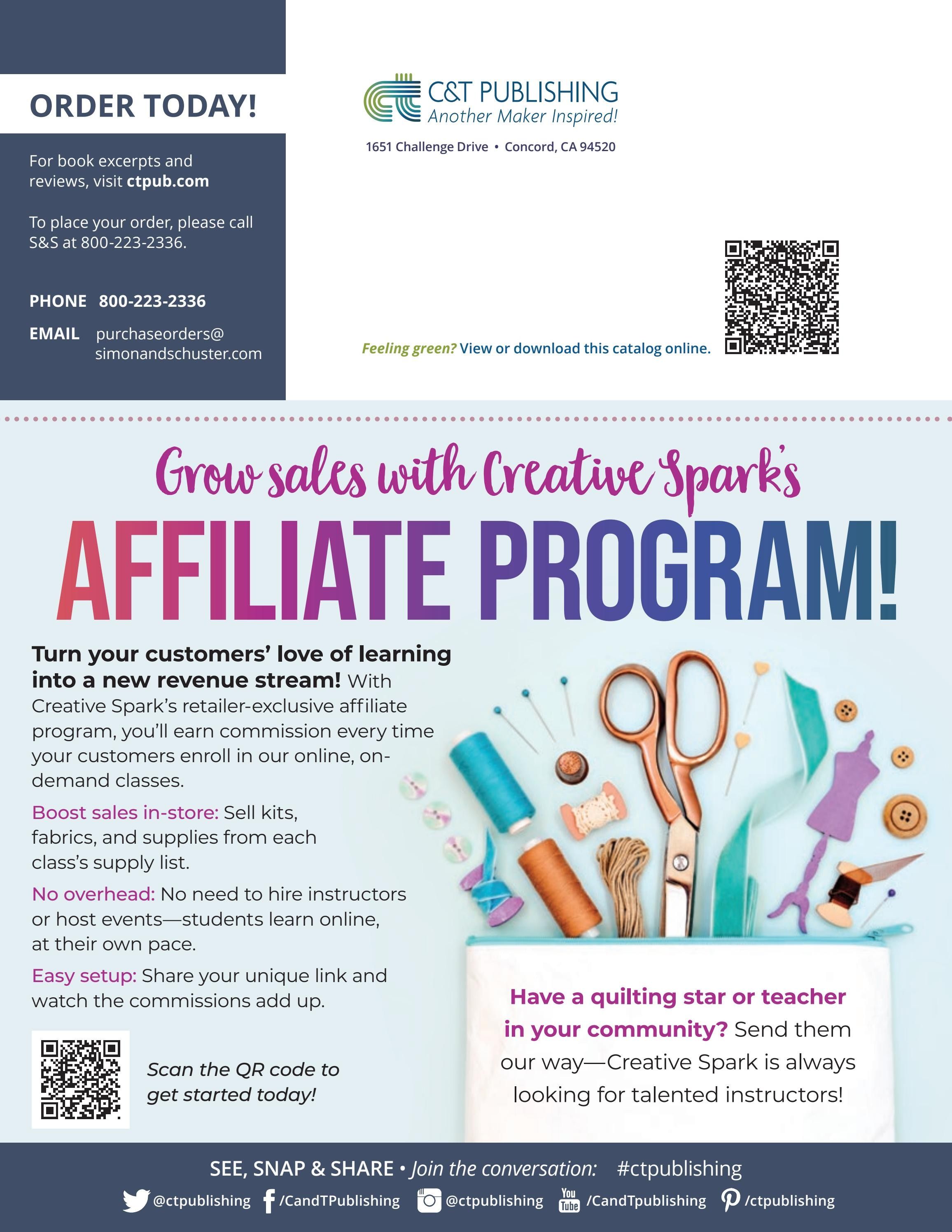 C&T Publishing Spring Book and Craft Catalog Weekly Ad January 1 - December 31, 2026