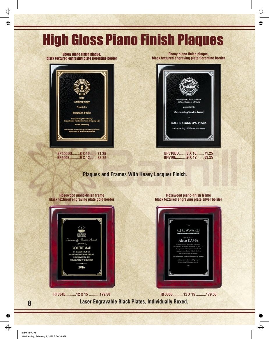 Marco Awards Group Recognition Awards Catalog Weekly Ad January 1 - December 31, 2026
