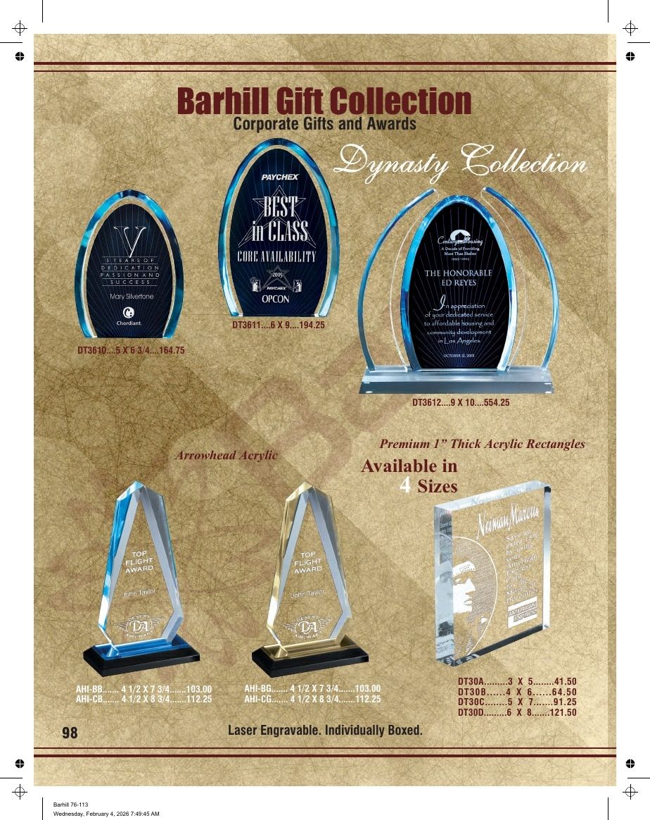 Marco Awards Group Recognition Awards Catalog Weekly Ad January 1 - December 31, 2026