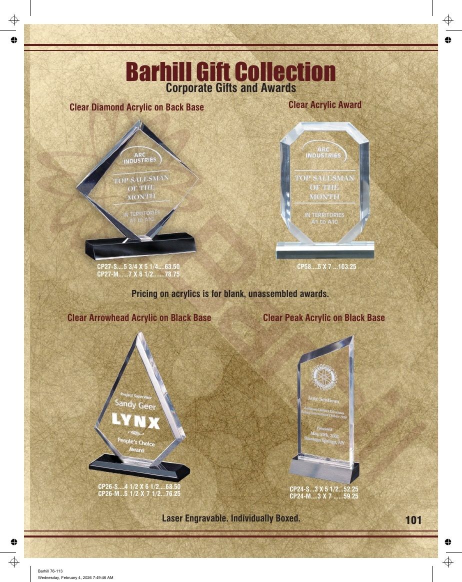 Marco Awards Group Recognition Awards Catalog Weekly Ad January 1 - December 31, 2026