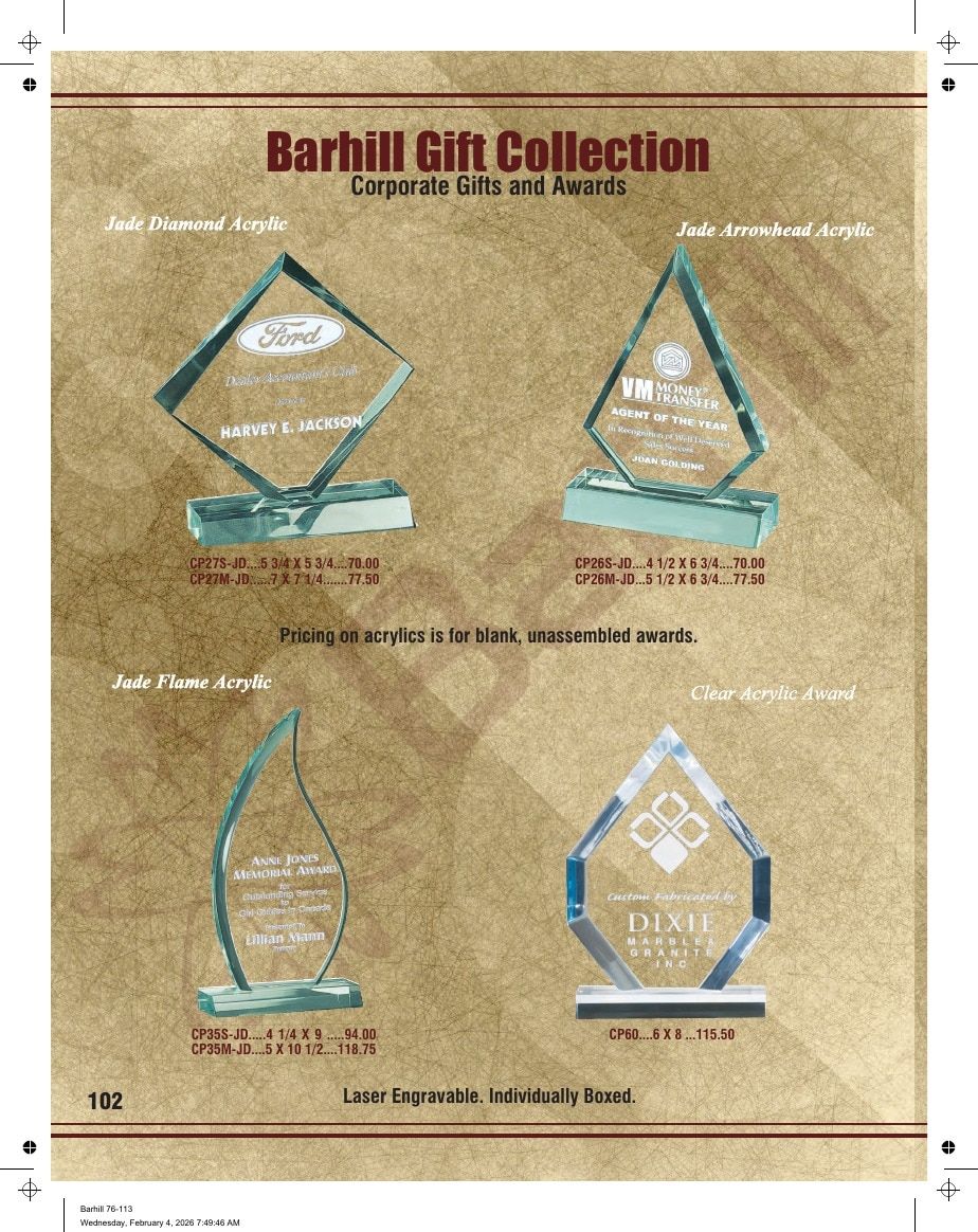 Marco Awards Group Recognition Awards Catalog Weekly Ad January 1 - December 31, 2026