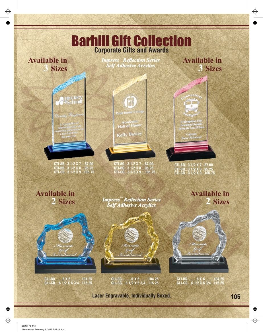 Marco Awards Group Recognition Awards Catalog Weekly Ad January 1 - December 31, 2026
