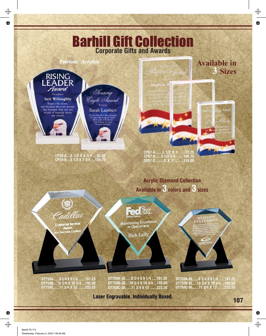 Marco Awards Group Recognition Awards Catalog Weekly Ad January 1 - December 31, 2026