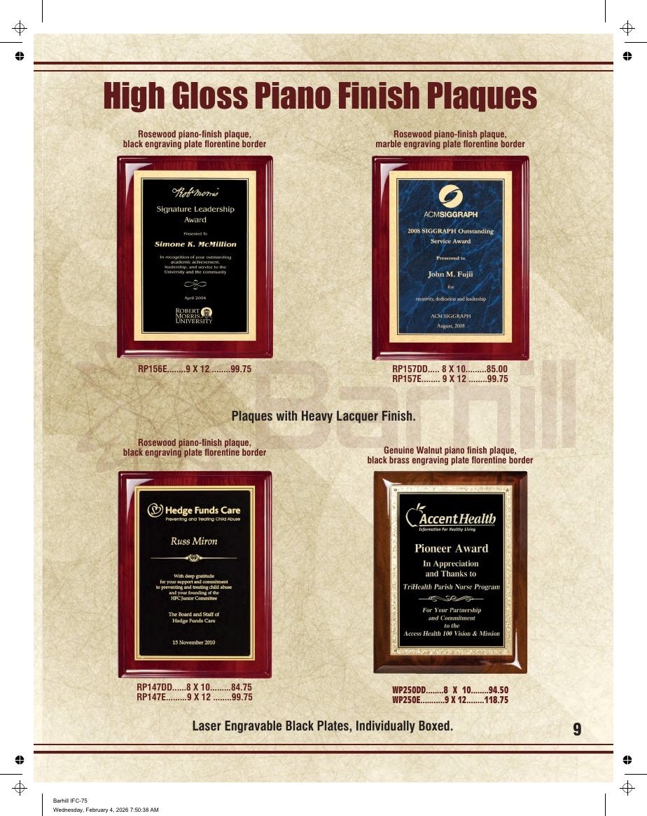 Marco Awards Group Recognition Awards Catalog Weekly Ad January 1 - December 31, 2026