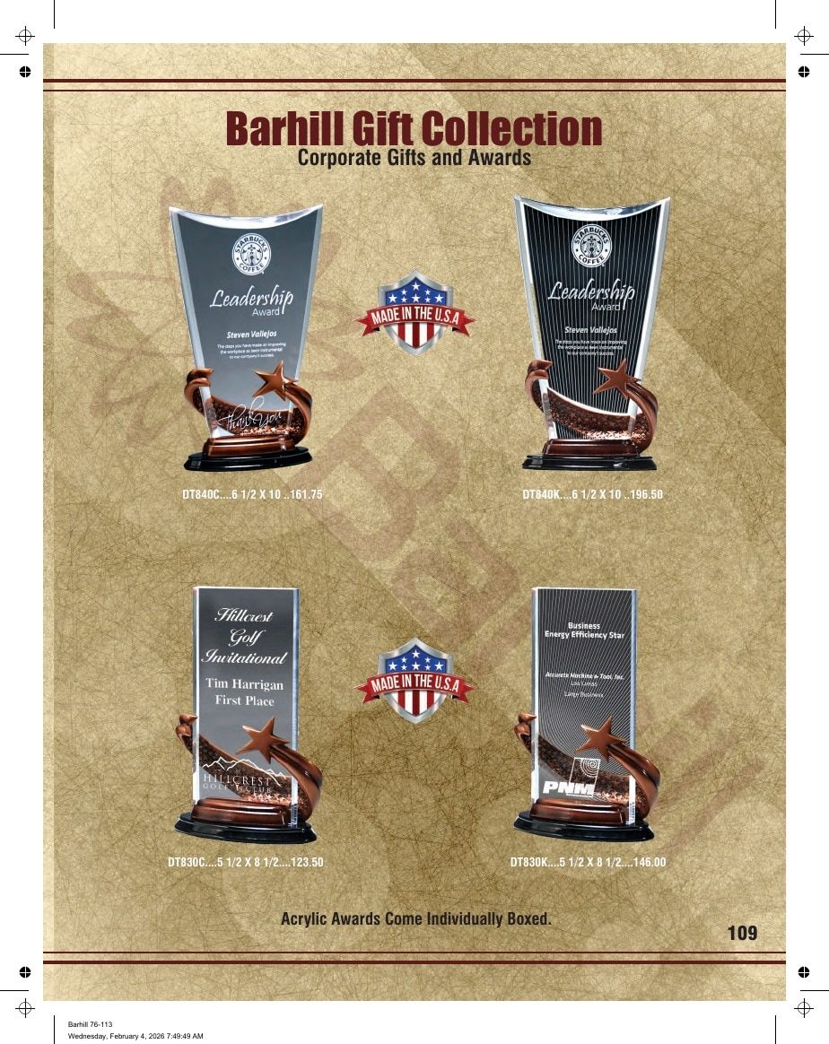 Marco Awards Group Recognition Awards Catalog Weekly Ad January 1 - December 31, 2026