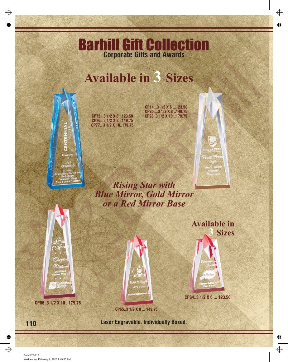 Marco Awards Group Recognition Awards Catalog Weekly Ad January 1 - December 31, 2026