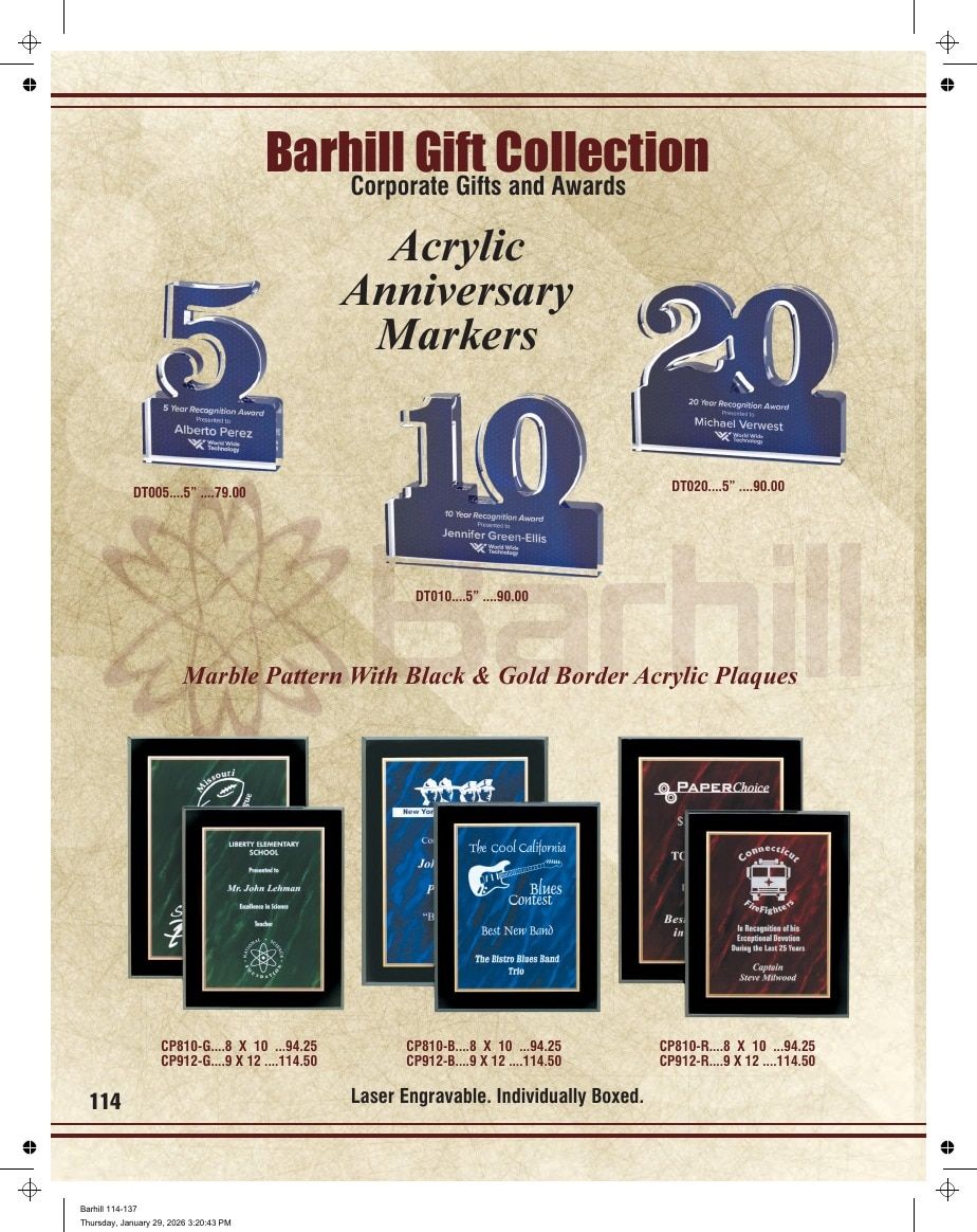Marco Awards Group Recognition Awards Catalog Weekly Ad January 1 - December 31, 2026