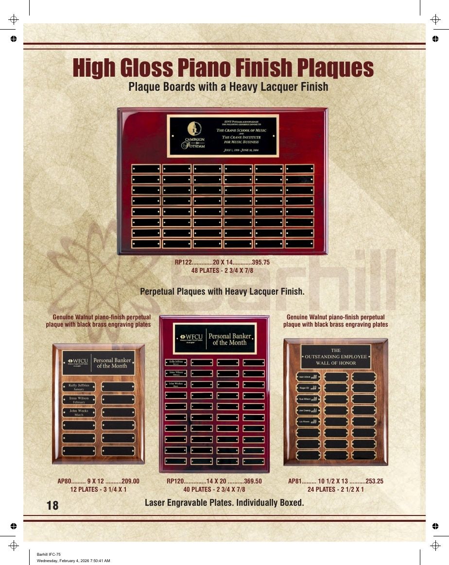 Marco Awards Group Recognition Awards Catalog Weekly Ad January 1 - December 31, 2026
