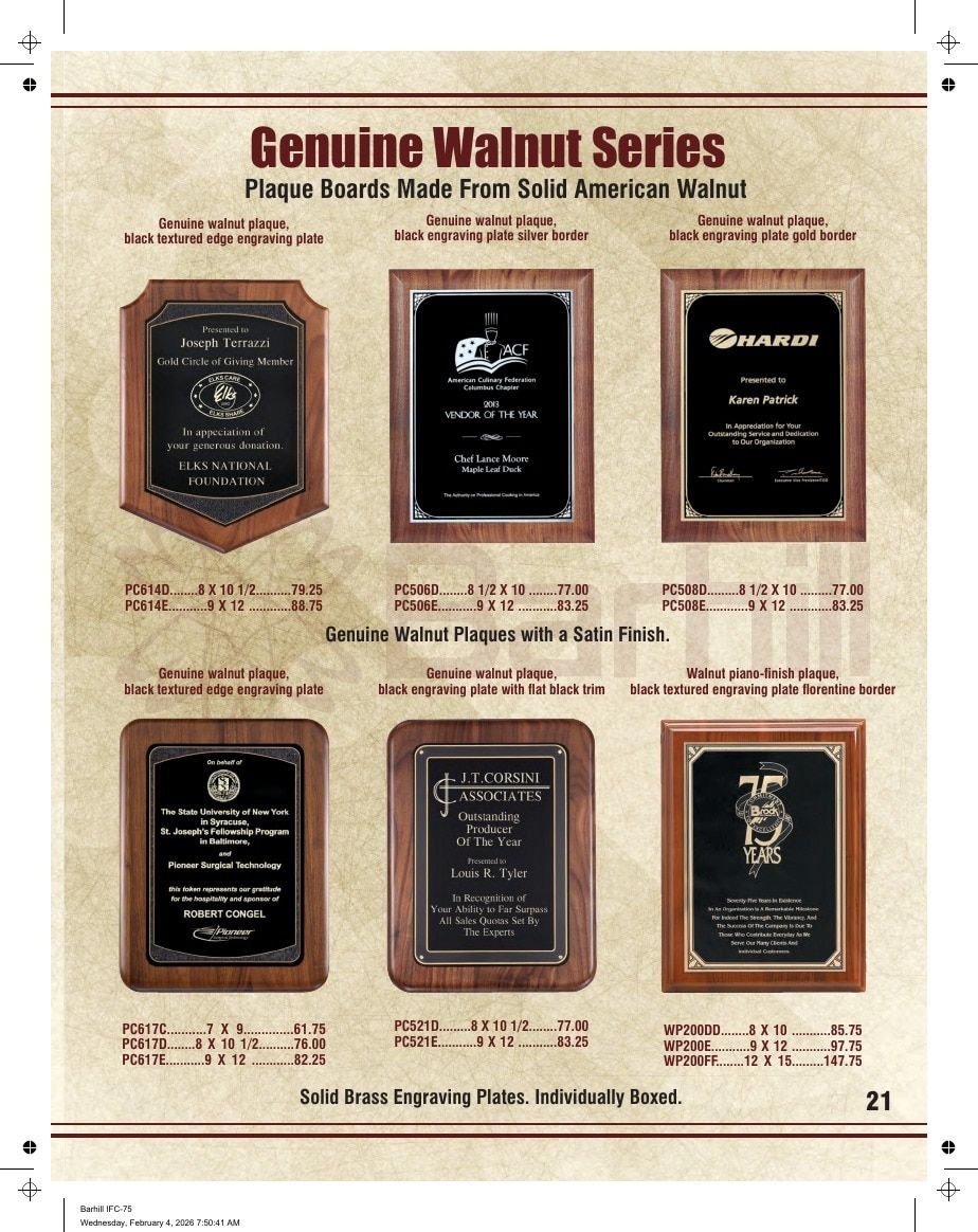 Marco Awards Group Recognition Awards Catalog Weekly Ad January 1 - December 31, 2026