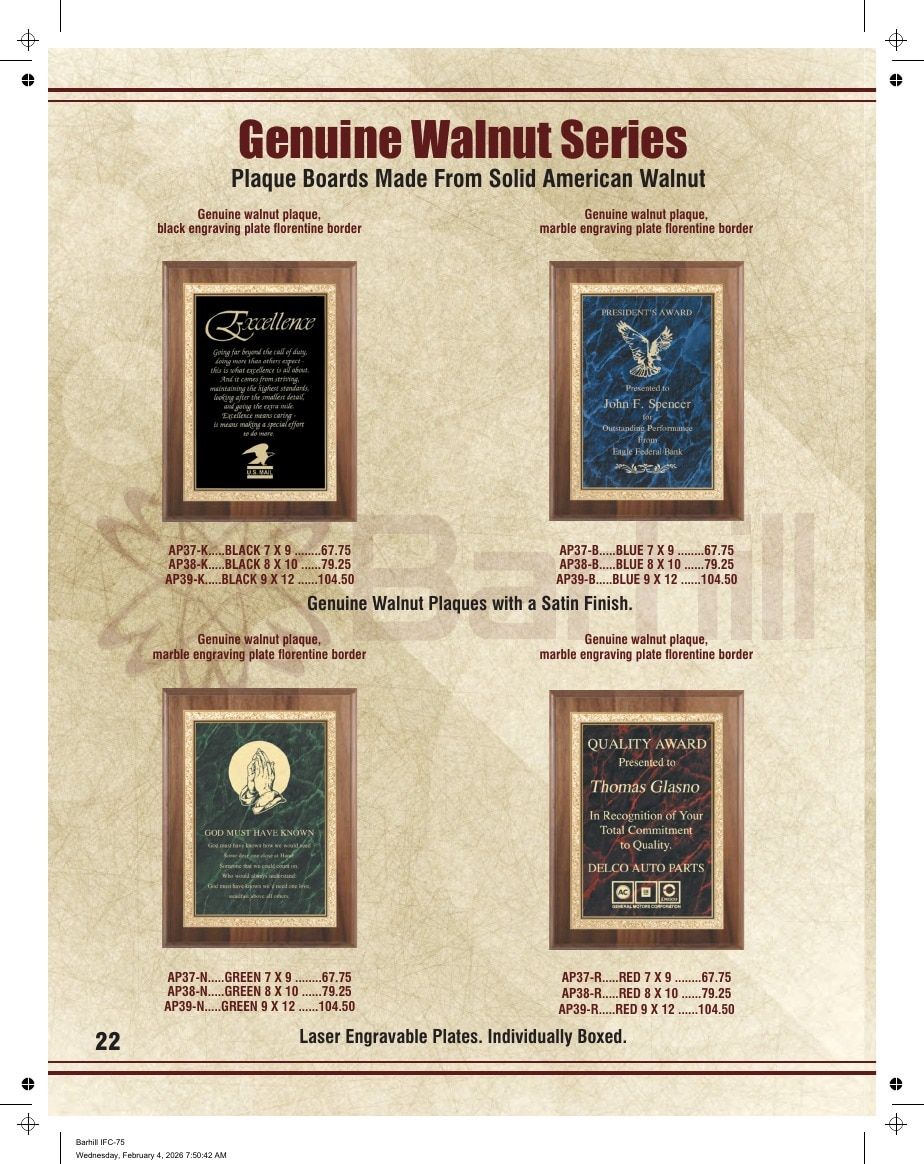 Marco Awards Group Recognition Awards Catalog Weekly Ad January 1 - December 31, 2026