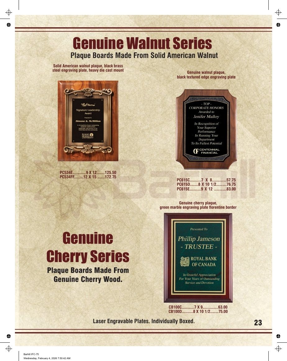 Marco Awards Group Recognition Awards Catalog Weekly Ad January 1 - December 31, 2026
