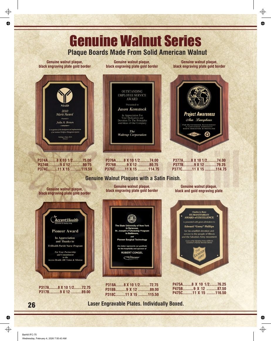 Marco Awards Group Recognition Awards Catalog Weekly Ad January 1 - December 31, 2026