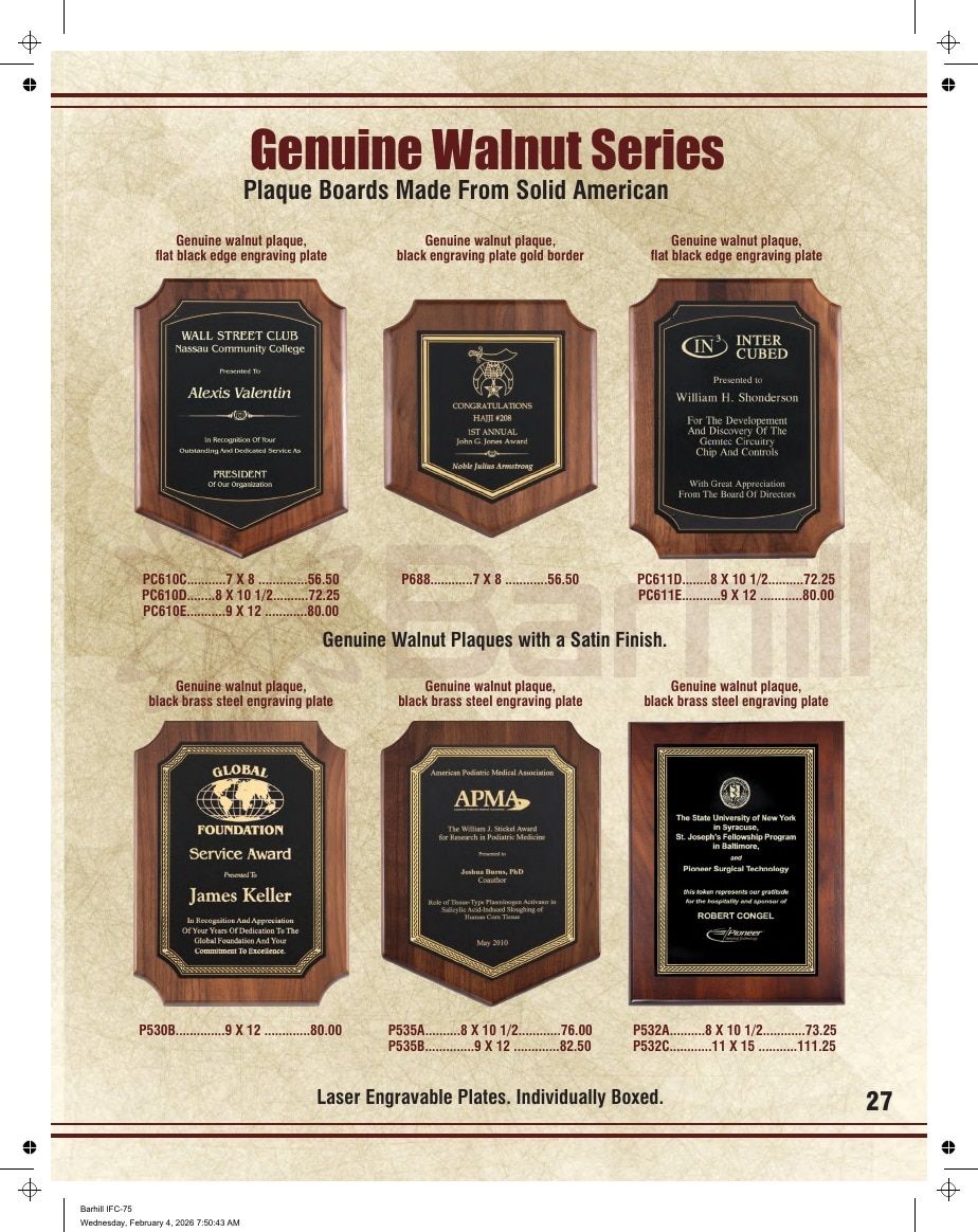 Marco Awards Group Recognition Awards Catalog Weekly Ad January 1 - December 31, 2026
