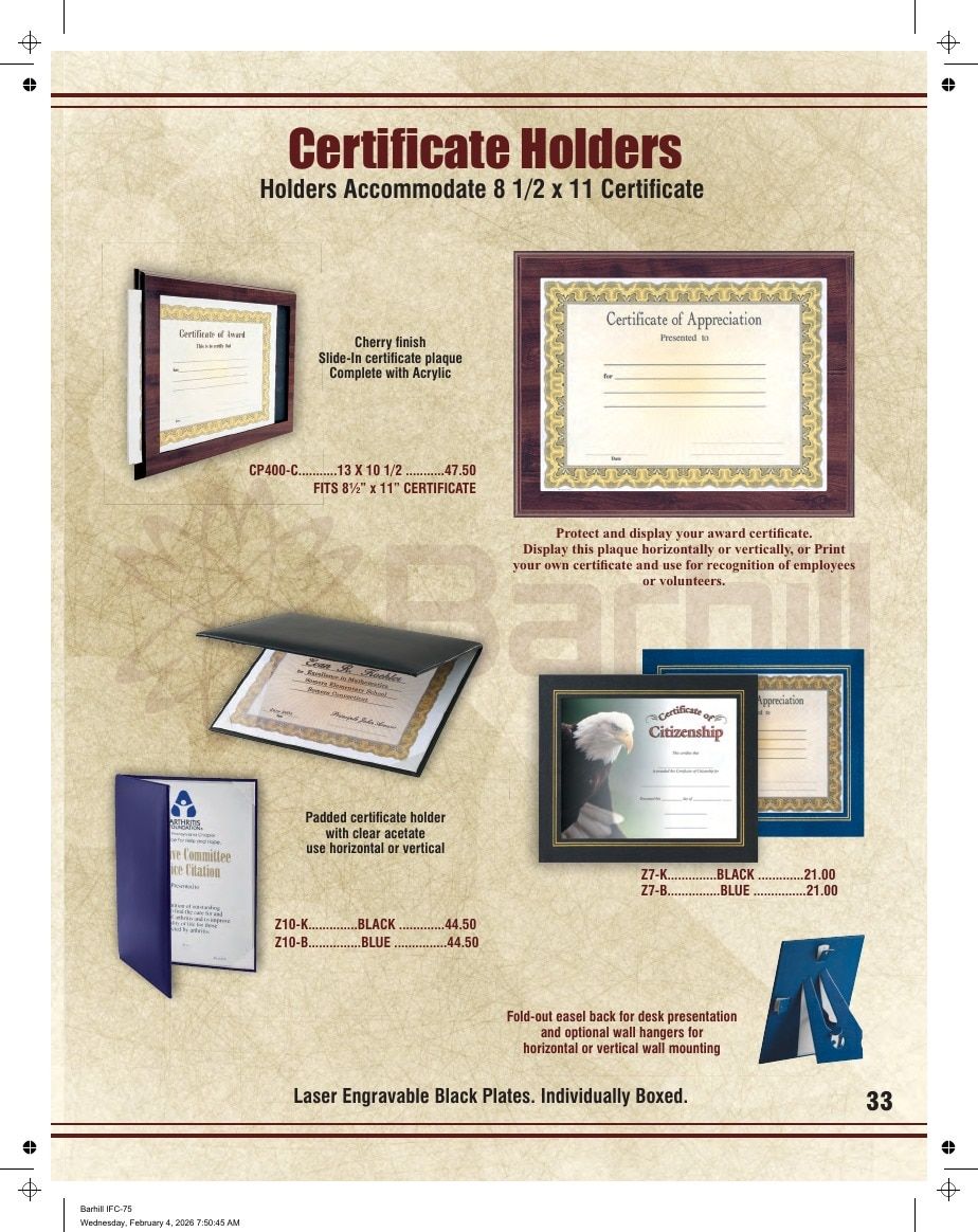 Marco Awards Group Recognition Awards Catalog Weekly Ad January 1 - December 31, 2026