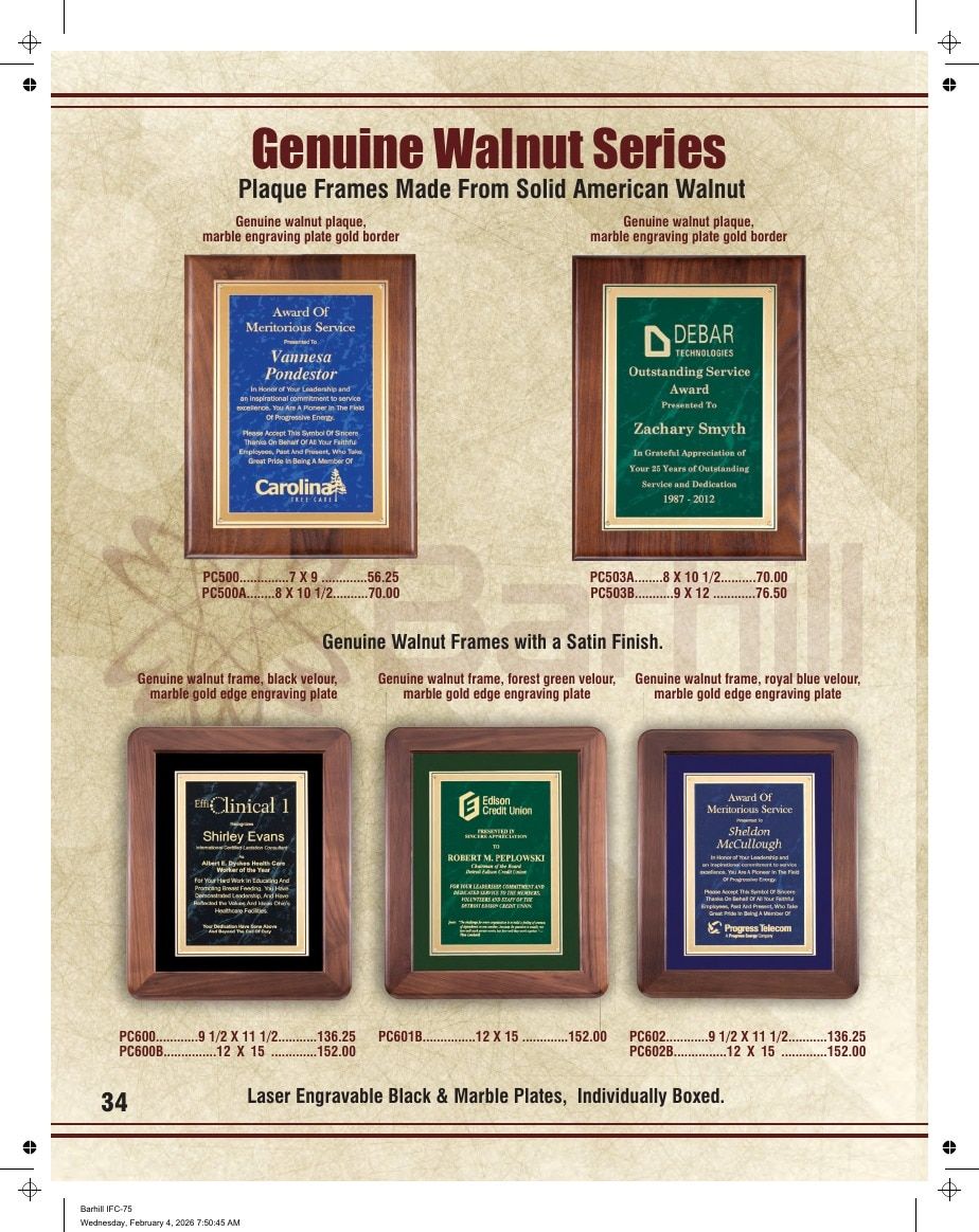 Marco Awards Group Recognition Awards Catalog Weekly Ad January 1 - December 31, 2026