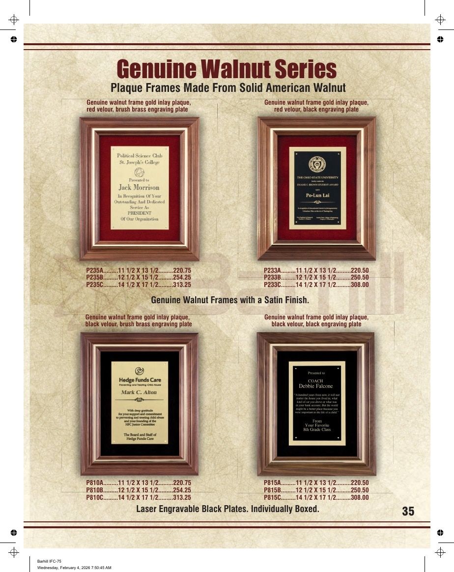 Marco Awards Group Recognition Awards Catalog Weekly Ad January 1 - December 31, 2026