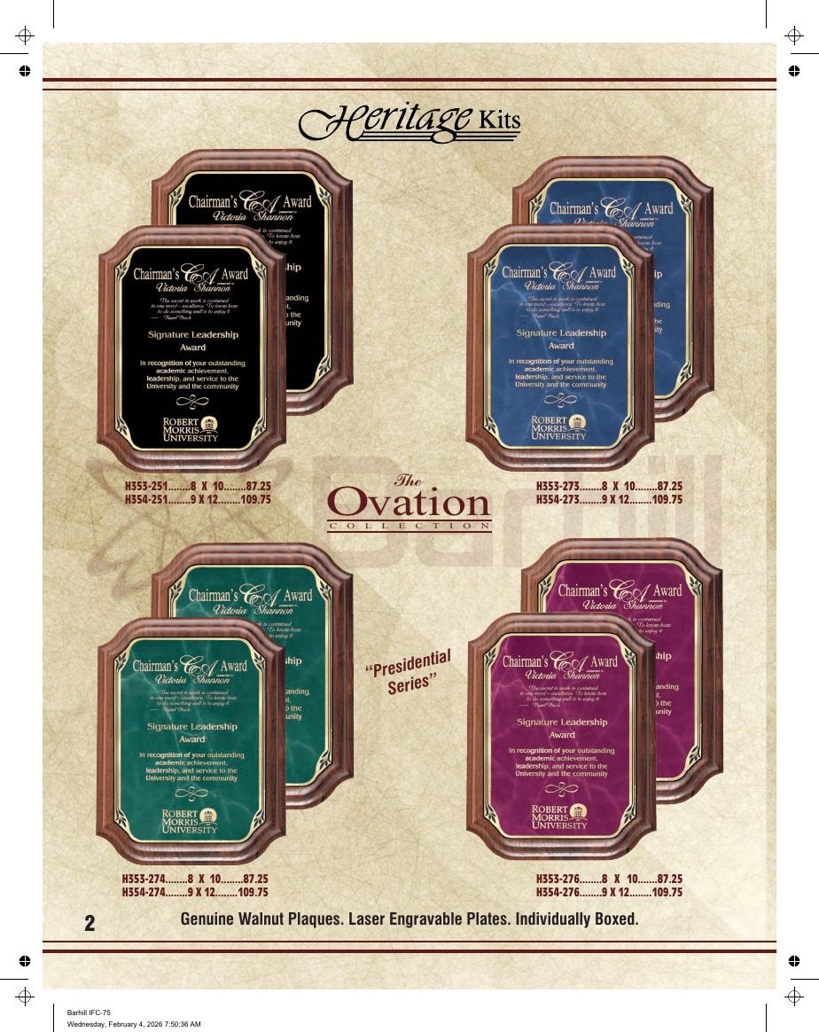 Marco Awards Group Recognition Awards Catalog Weekly Ad January 1 - December 31, 2026
