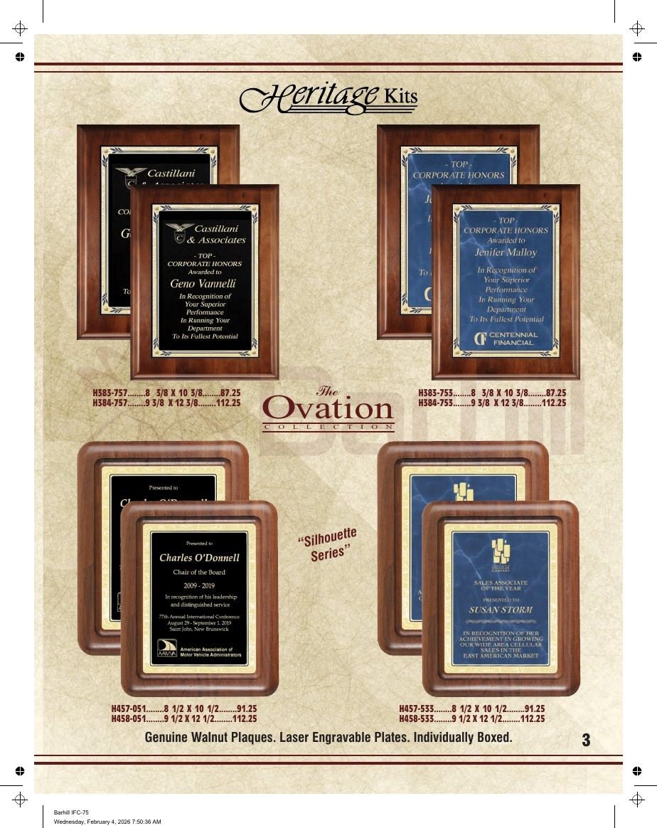 Marco Awards Group Recognition Awards Catalog Weekly Ad January 1 - December 31, 2026