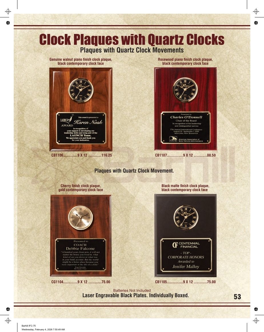 Marco Awards Group Recognition Awards Catalog Weekly Ad January 1 - December 31, 2026