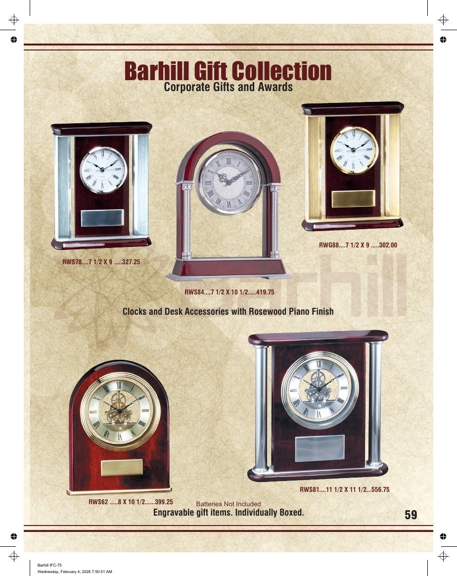 Marco Awards Group Recognition Awards Catalog Weekly Ad January 1 - December 31, 2026