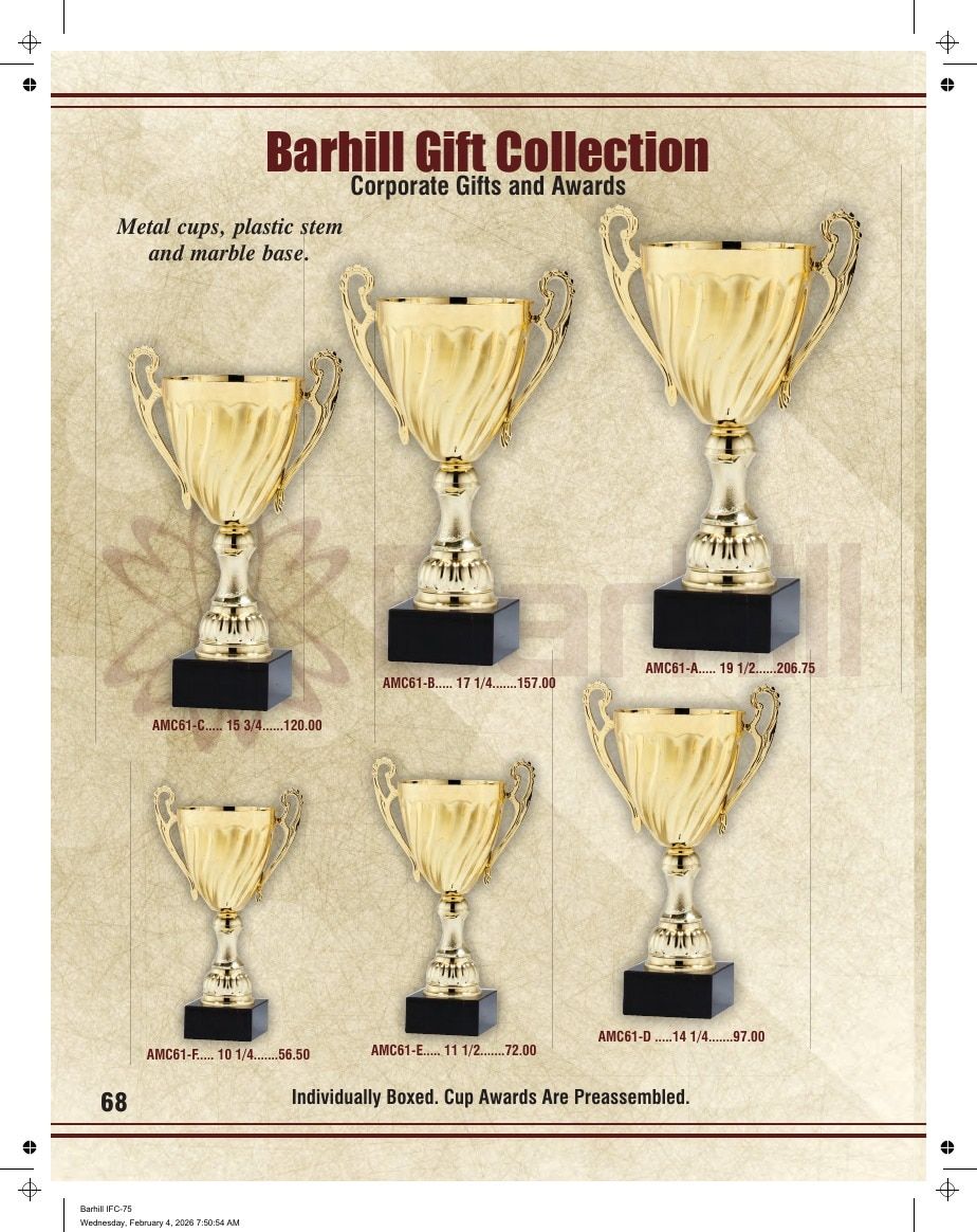 Marco Awards Group Recognition Awards Catalog Weekly Ad January 1 - December 31, 2026