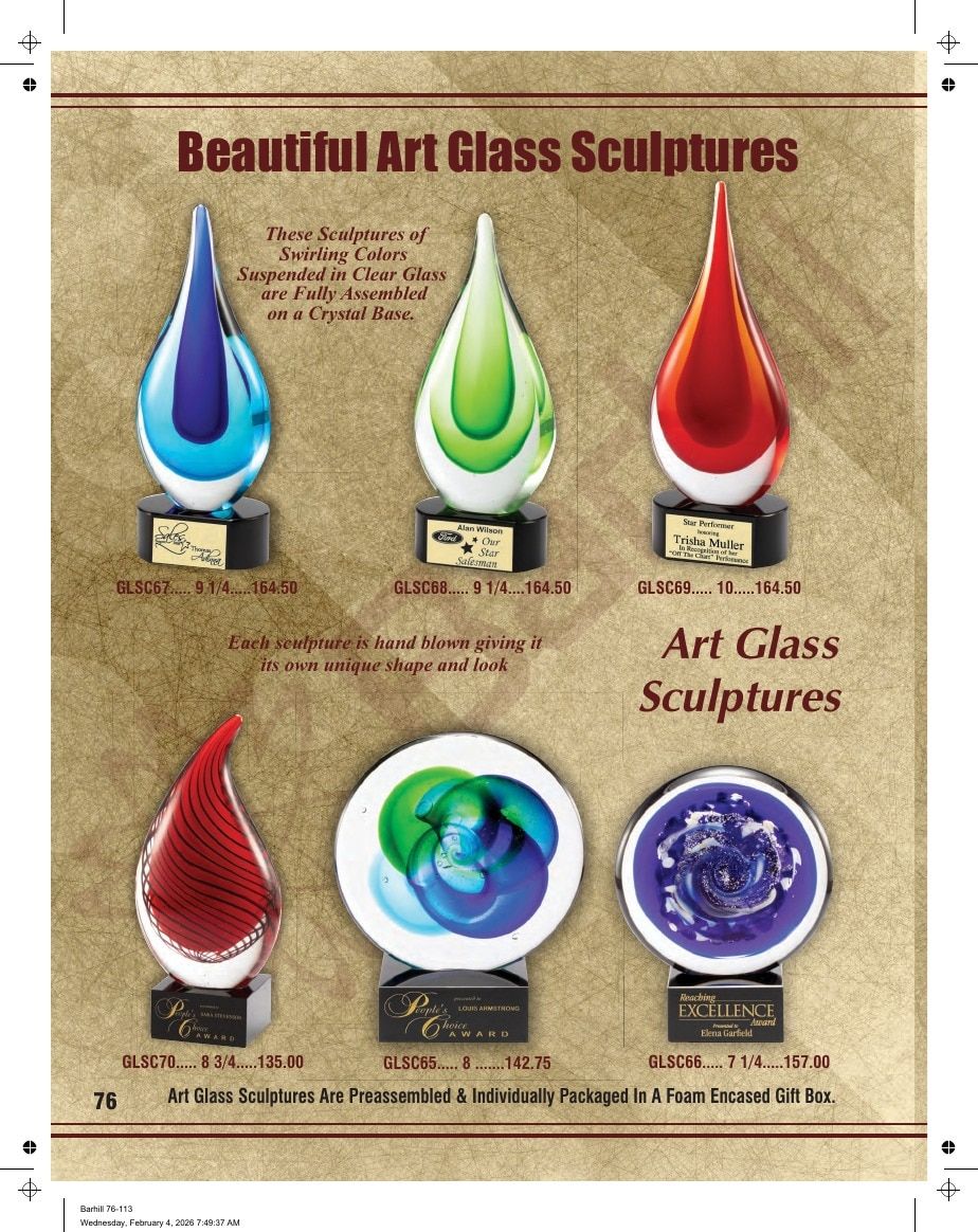 Marco Awards Group Recognition Awards Catalog Weekly Ad January 1 - December 31, 2026