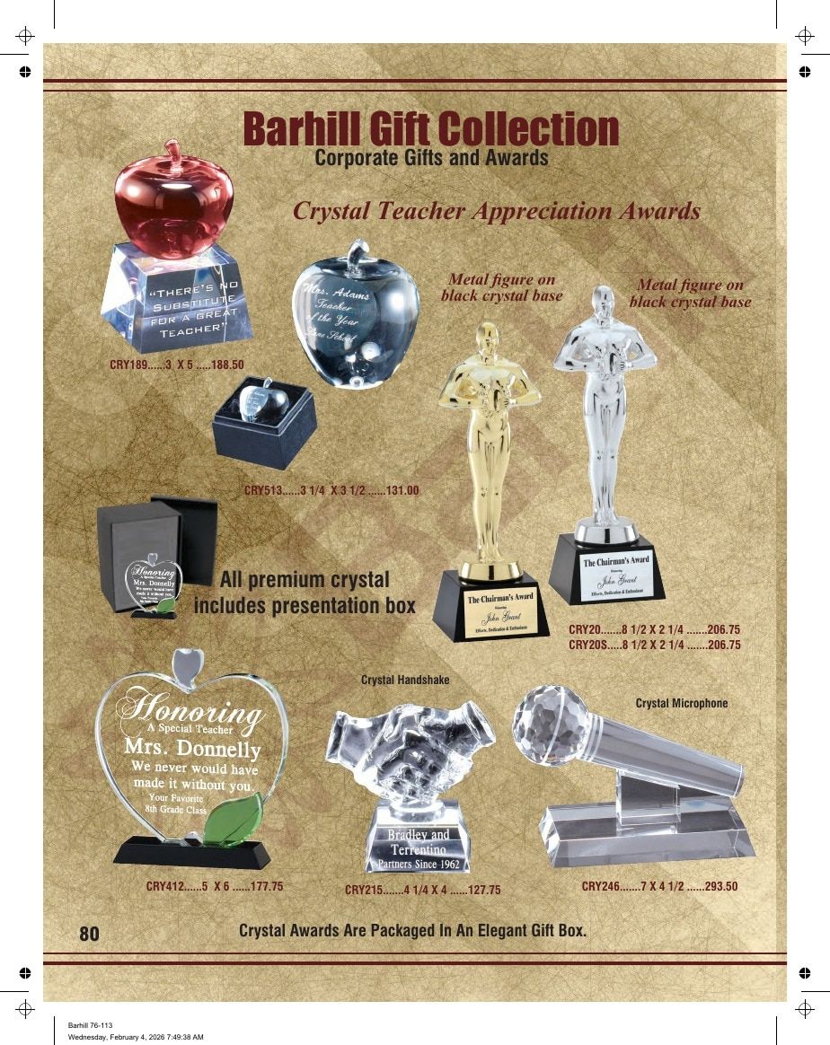 Marco Awards Group Recognition Awards Catalog Weekly Ad January 1 - December 31, 2026