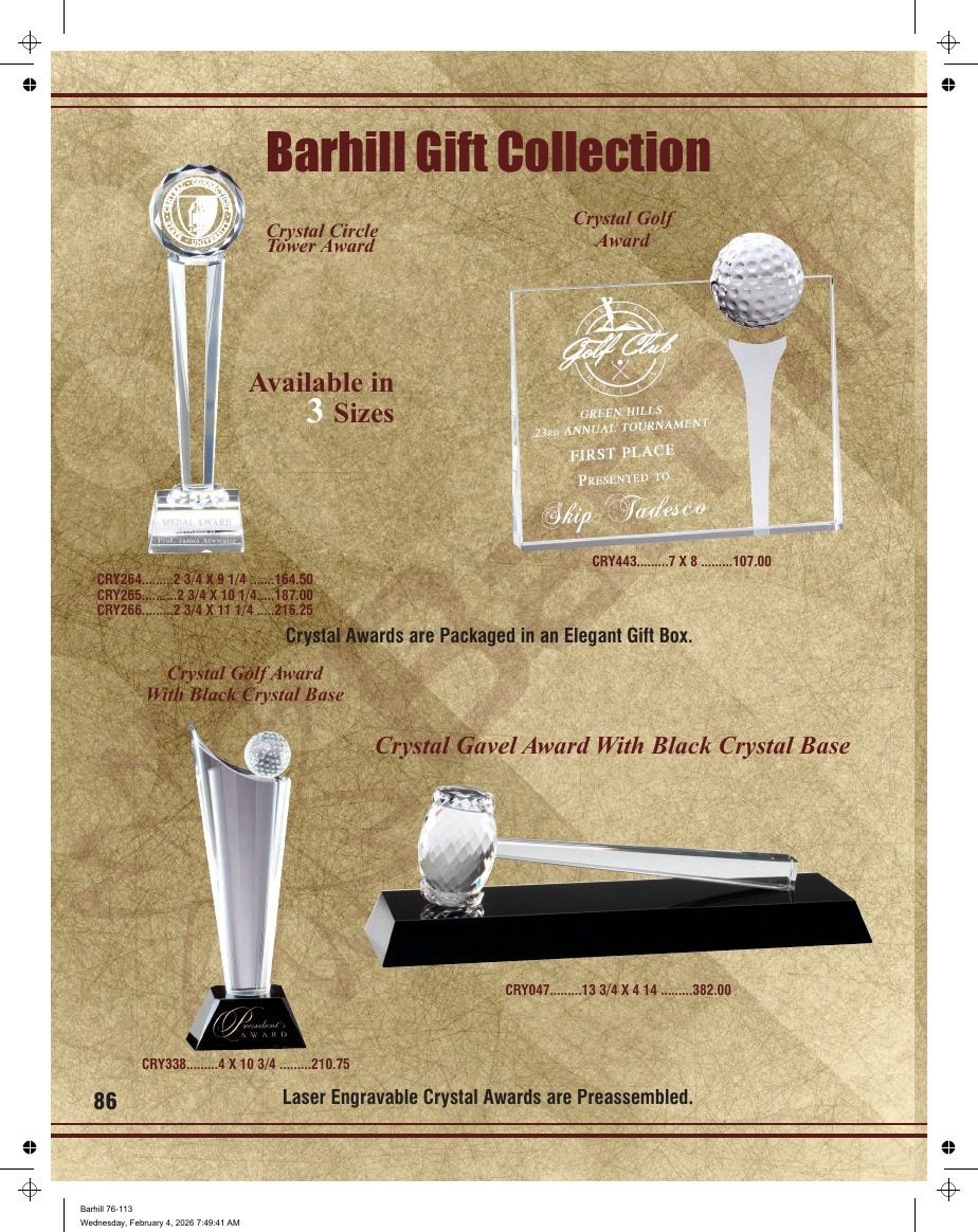Marco Awards Group Recognition Awards Catalog Weekly Ad January 1 - December 31, 2026