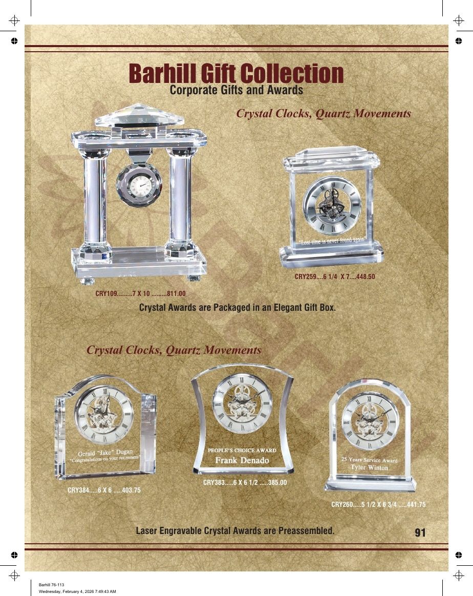 Marco Awards Group Recognition Awards Catalog Weekly Ad January 1 - December 31, 2026