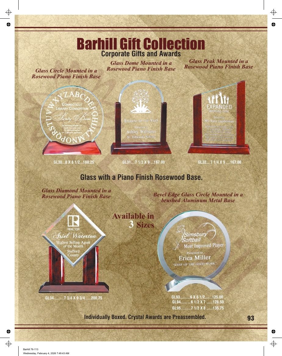 Marco Awards Group Recognition Awards Catalog Weekly Ad January 1 - December 31, 2026