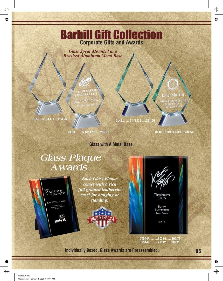 Marco Awards Group Recognition Awards Catalog Weekly Ad January 1 - December 31, 2026