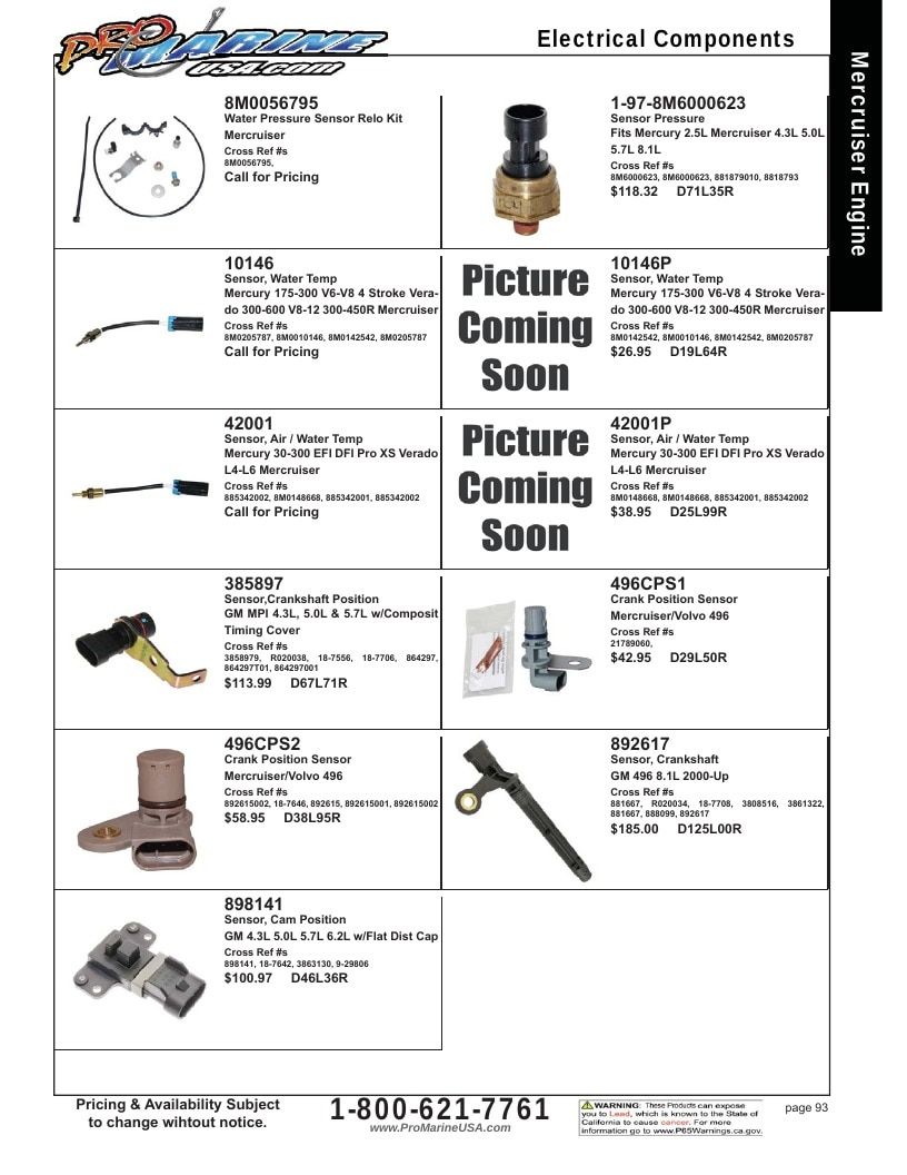 Pro Marine USA Inboard and Sterndrive Parts Catalog Weekly Ad January 1 - December 31, 2026