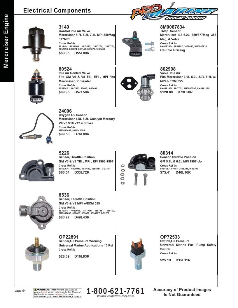 Pro Marine USA Inboard and Sterndrive Parts Catalog Weekly Ad January 1 - December 31, 2026
