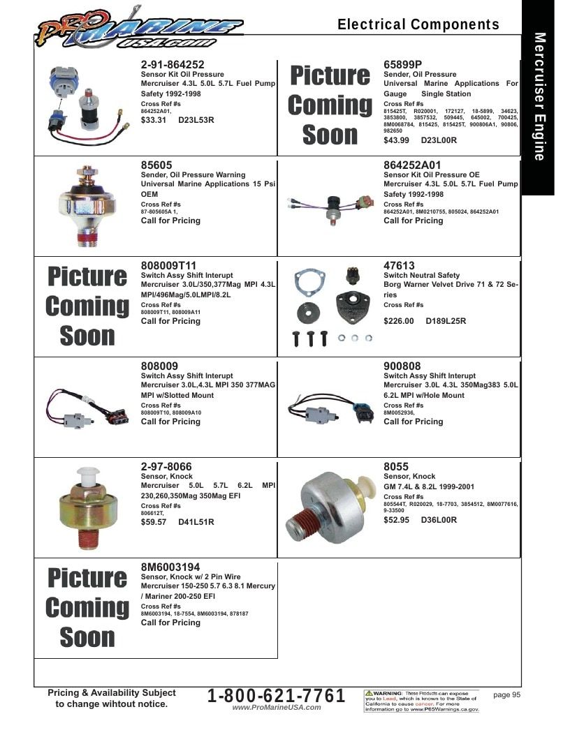 Pro Marine USA Inboard and Sterndrive Parts Catalog Weekly Ad January 1 - December 31, 2026
